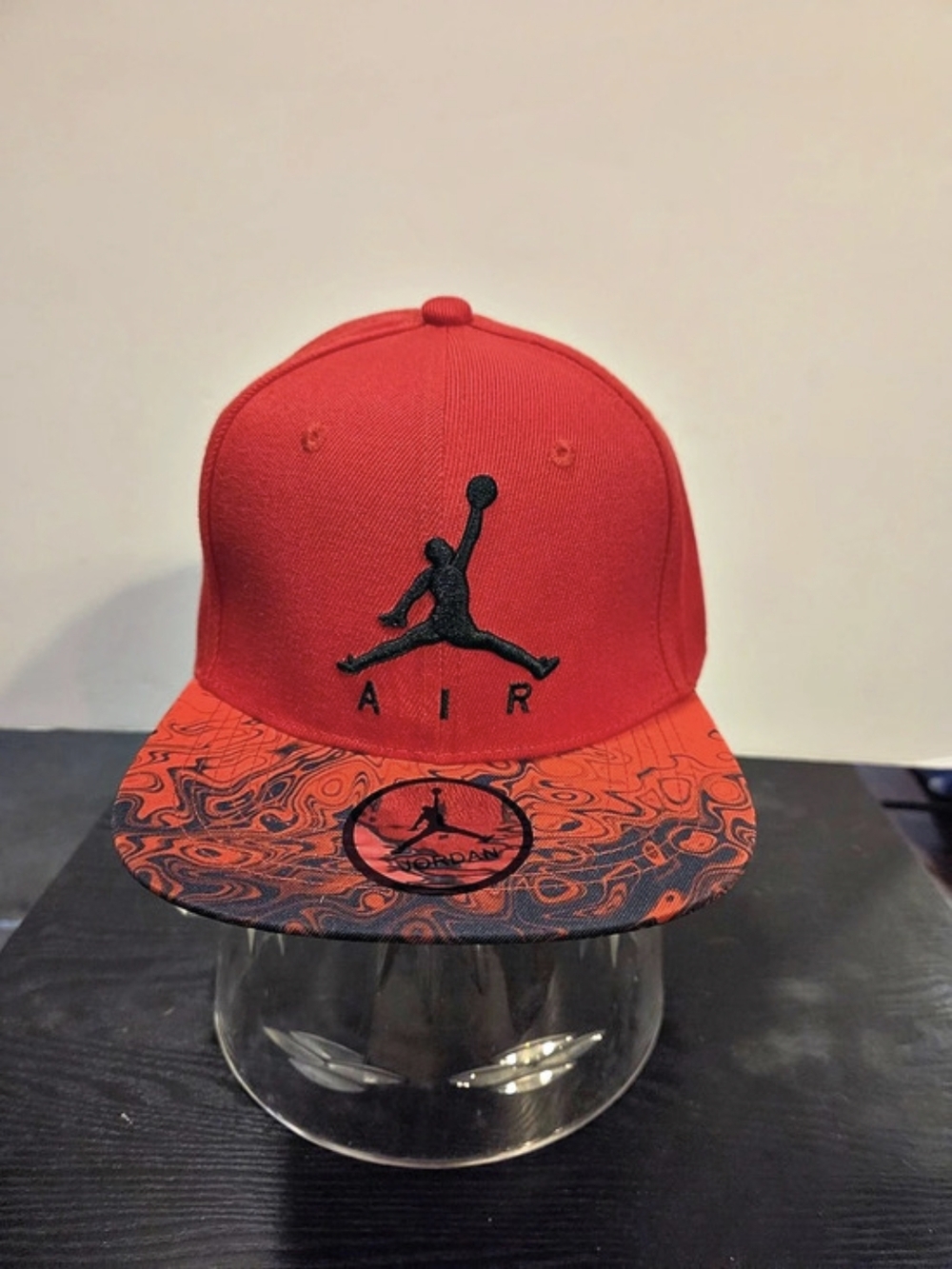 Jordan Red & Black Snapback Hat